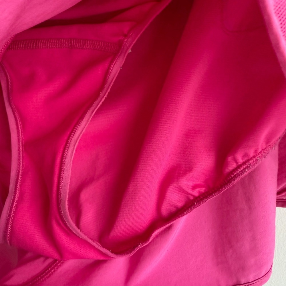 LULULEMON Dark Pink Hotty Hot Low -Rise Lined Ladies Gym Athletic Shorts, 14 - Picture 7 of 7